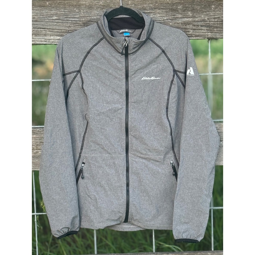 Eddie Bauer First Ascent Women's TL Gray Full‎ Zip Softshell Jacket